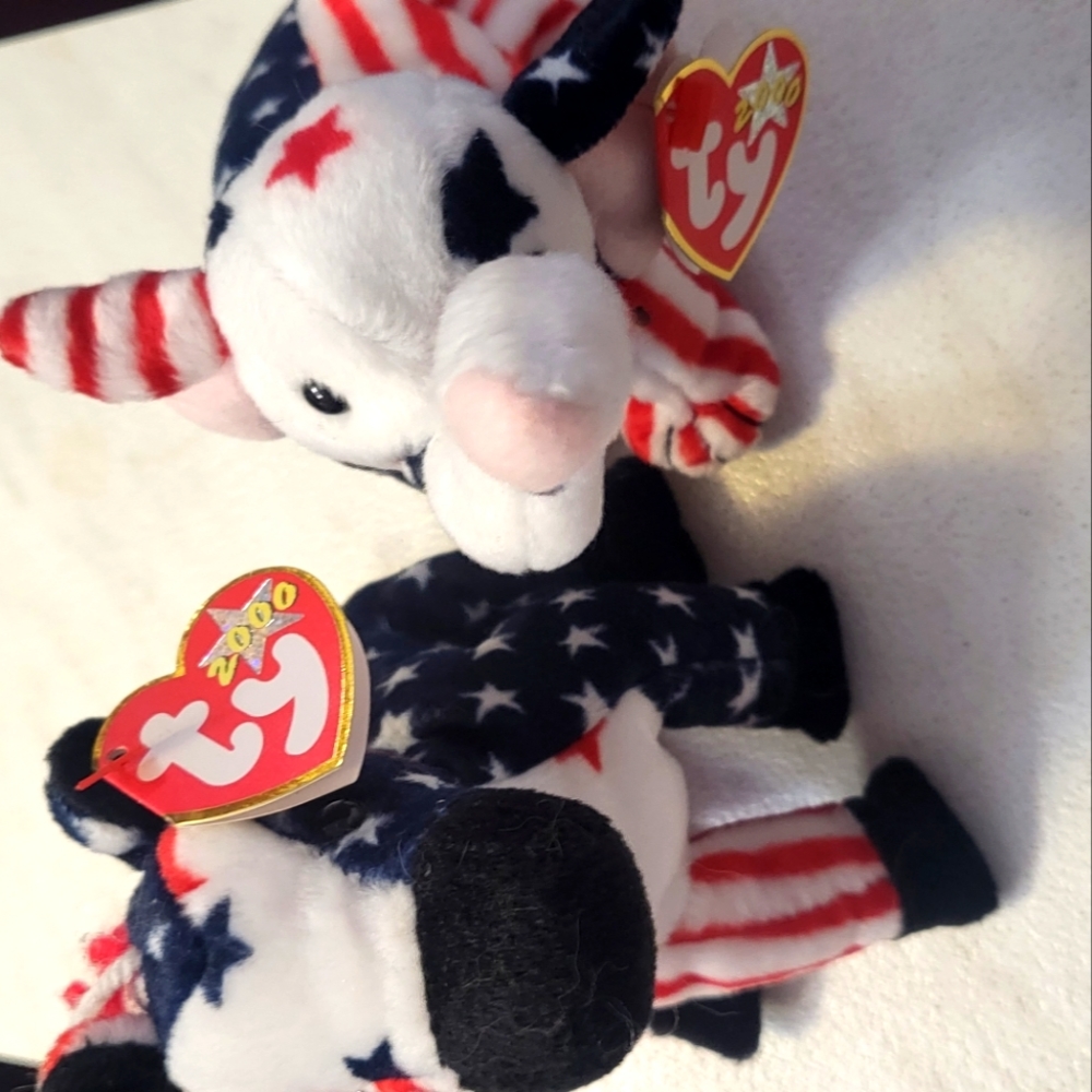 Ty toys named Lefty and Righty.